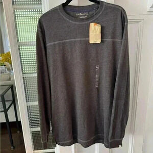 GH Bass long sleeve men’s pullover gray size L NEW